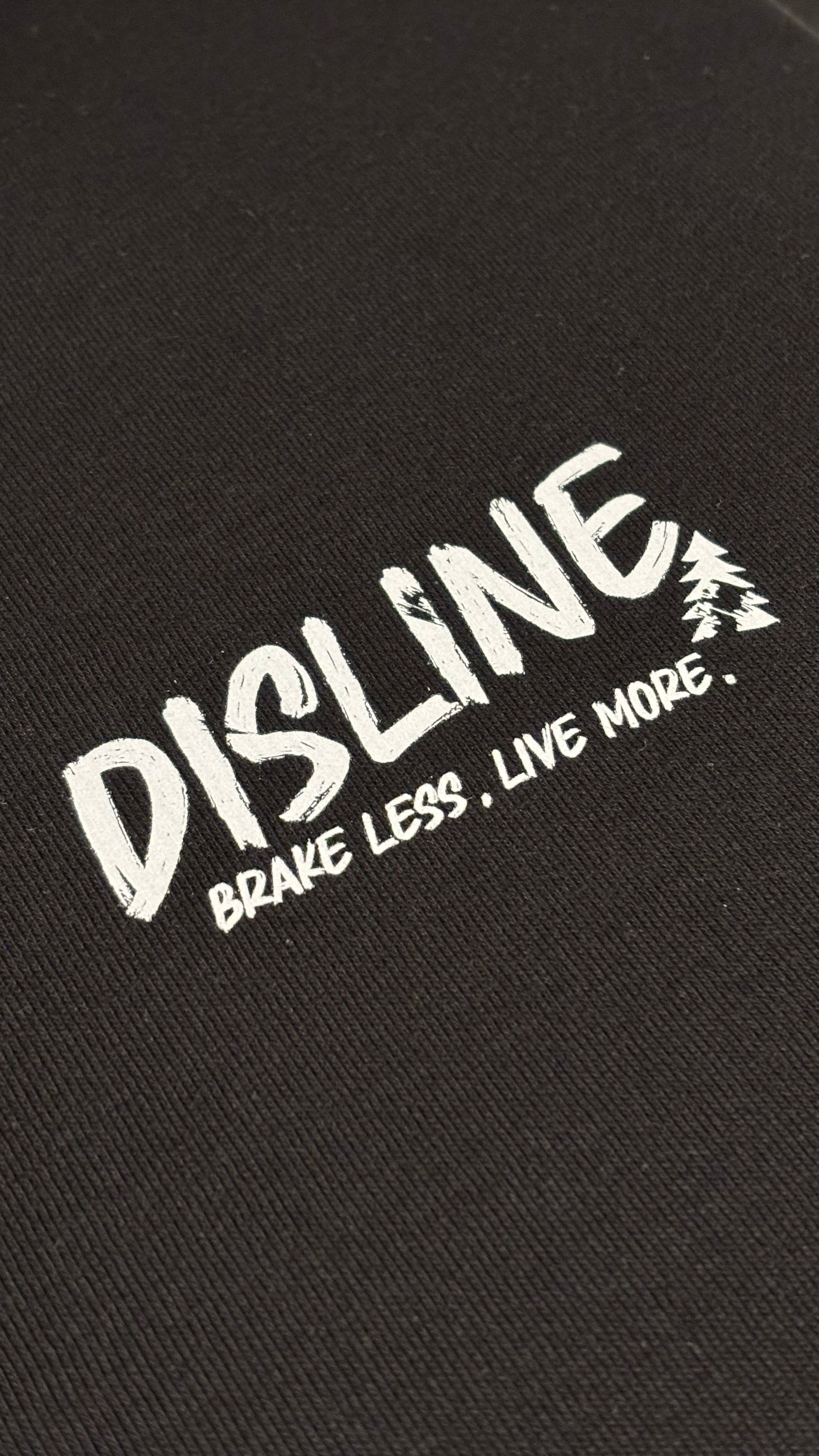 T-shirt Disline Brush Black - Oversize