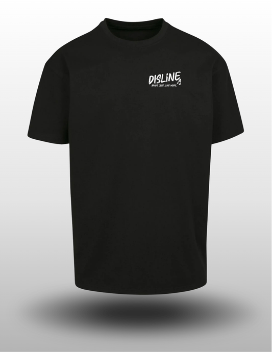 T-shirt Disline Brush Black - Oversize