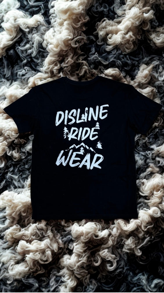 T-shirt Disline Brush Black - Oversize