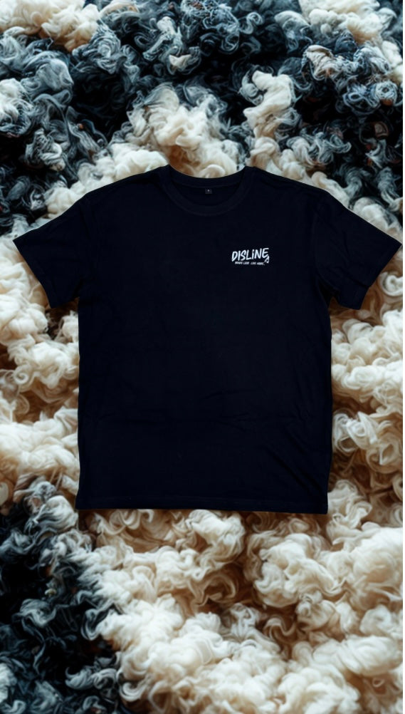 T-shirt Disline Brush Black - Oversize