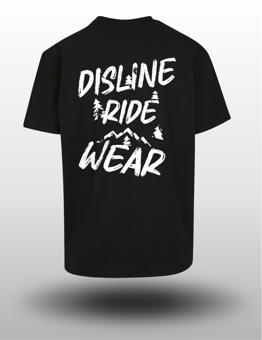 T-shirt Disline Brush Black - Oversize