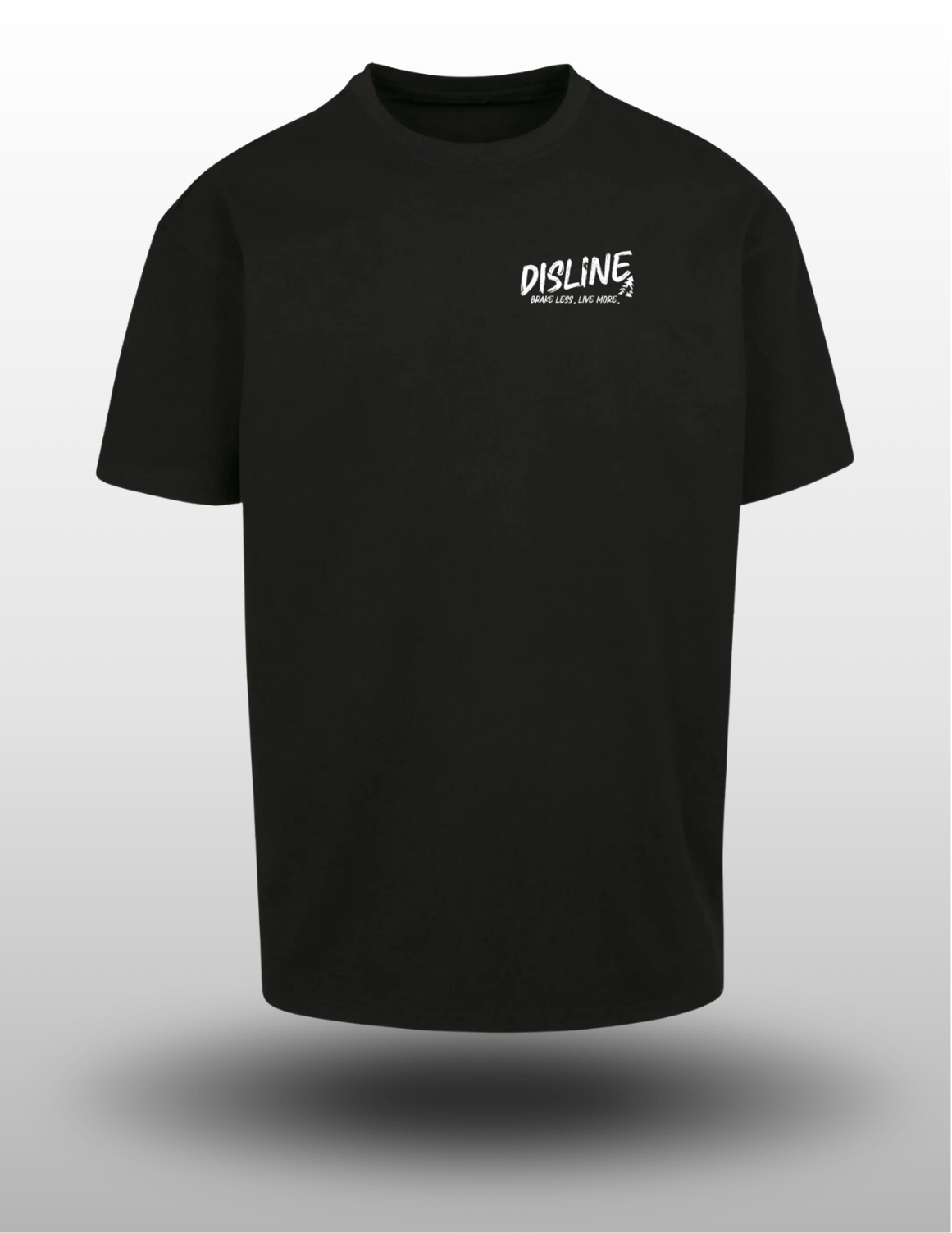 T-shirt Disline Brush Black - Oversize